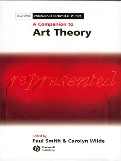 Title details for A Companion to Art Theory by Paul Smith - Available